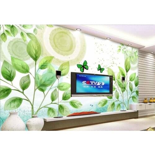 Custom childrens wallpaper,Cartoon trees oil painting,3D cartoon wallpaper for bedroom childrens room wall PVC wallpaper
