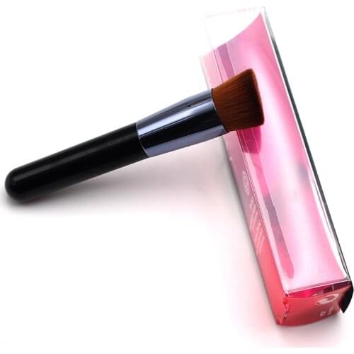 Portable Easily Full Coverage Plastic Handle Synthetic Hair Pinceau Perfect Foundation Brush For All Formula
