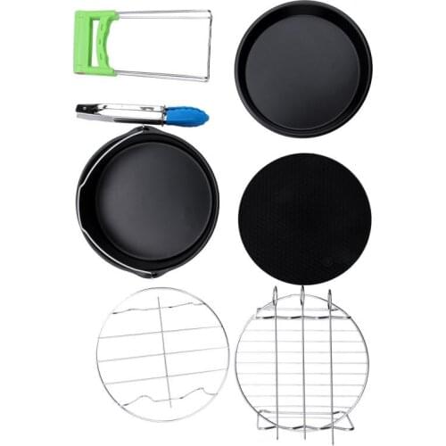 Air Fryer Accessories for Gowise Phillips Cozyna and Secura, Set of 7, Fit all Airfryer 3.7QT - 4.2QT - 5.3QT - 5.8QT