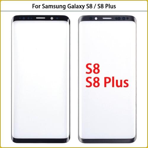 10Pcs/lot For Samsung Galaxy S8 G950 G950F Touch Screen Display Front Glass Panel S8 Plus G955F LCD Outer Glass Lens With OCA