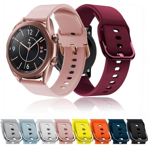 Replacement Band For Samsung Galaxy Watch 3 41mm Silicone Strap For Samsung Galaxy Watch Active 1/2 Galaxy Watch 42mm Watchbands