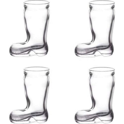 Glass Beer Boot Mug Shot Glass Beer Mug Cup Glass Transparent for Club Bar Party Tool Bars World Cup Beer Mug