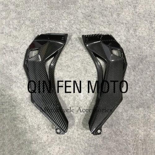 Carbon fiber paint head tube cover breathable tube cover Fit For Kawasaki ZX-10R 16-17-18