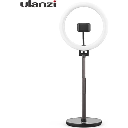 Ulanzi VL120C Portable Desktop Ring Light LED Photography Video Light Bi-Color Temperature 3000K-6500K Adjustable Brightness