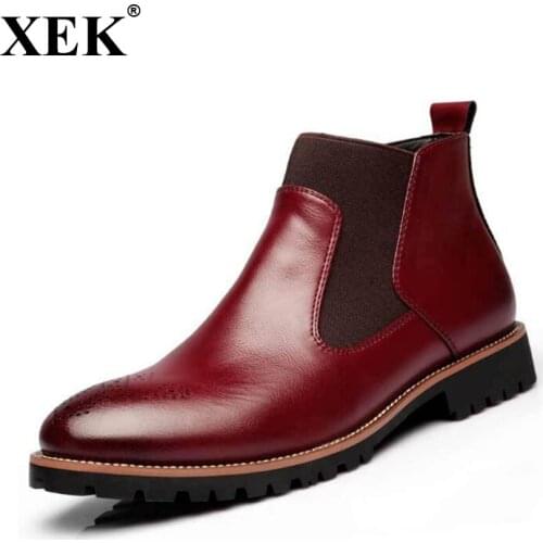Мужские ботинки челси XEK China At AliExpress
