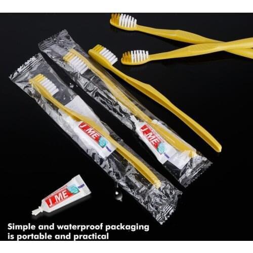 New Clean Disposable Toothbrush Portable Hotel With Toothpaste Kit Supplies Convenient Plastic Camping Travel Wash Gargle TSLM1