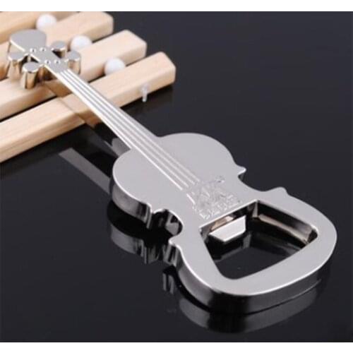 1PC Gift Zinc Alloy Beer Guitar Bottle Opener Can Opener Bottle Opener Keychain Keyring Key Chain Key Ring Colorful