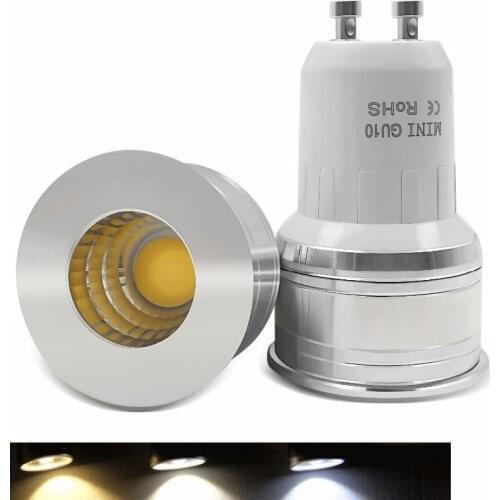 1W 3W LED Light Bulb MR11 12V Dimmable 35mm Mini Spotlight Bulb GU5.3 GU10 E27 COB Lamps 220V 110V