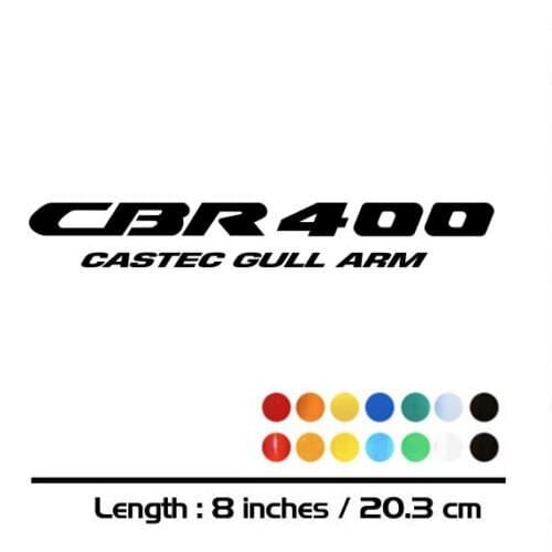 2 X New Sales motorcycle bike Fuel tank Wheels Fairing notebook Luggage helmet MOTO Sticker decals For HONDA CBR400