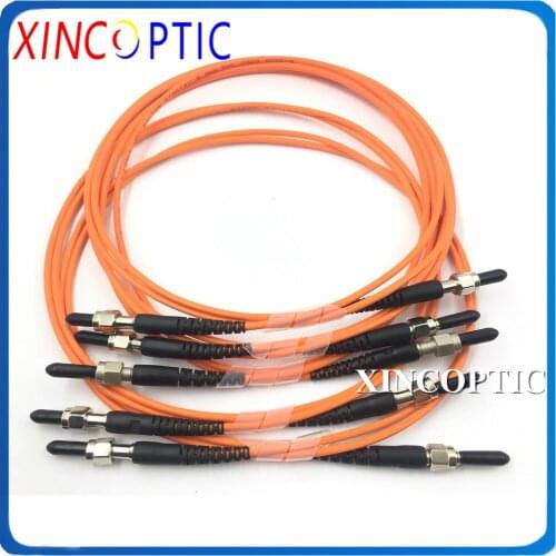 5Pcs SMA-SMA MM(50/125) Simplex 1/2/3/5/M,PVC Jacket,3.0 mm SMA905 Metal Ferrule Fiber Optical Patch Cord Jumper Connector Cable