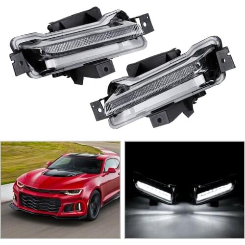 DWCX High Quality Car Fog Daytime Running White Light Lamp Fit for Chevy Camaro ZL1 2016 2017 2018