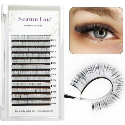 Colored Individual Lashes Extension Volume C D Silky 3D Russian Eyelash Extensions Makeup Cilios pink green blue purple red