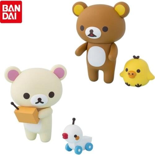 Bandai Genuine Figuarts ZERO Cute Anime Figures Rilakkuma Milk Bear Action Figure Model Toys