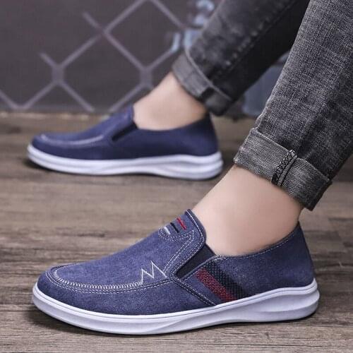 Canvas Casual Shoes Men Board Shoes Mens Loafer Shoes Korean Fashion Men Casual Breathable Shoes Man New Lightweight Sneakers
