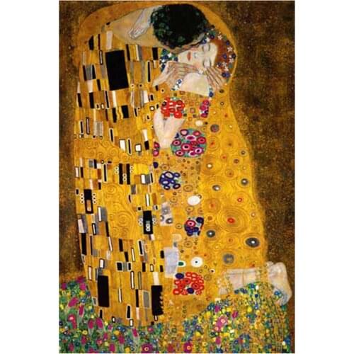 Klimt DIY Embroidery 11CT Cross Stitch Kits Needlework Craft Set Printed Canvas Cotton Thread Home Decoration On Sale For Room