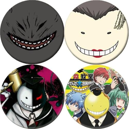 New Classic Anime Assassination Classroom Brooch Pins Breastpin Badge Cartoon Jewelry Schoolbag Handbag Accessories
