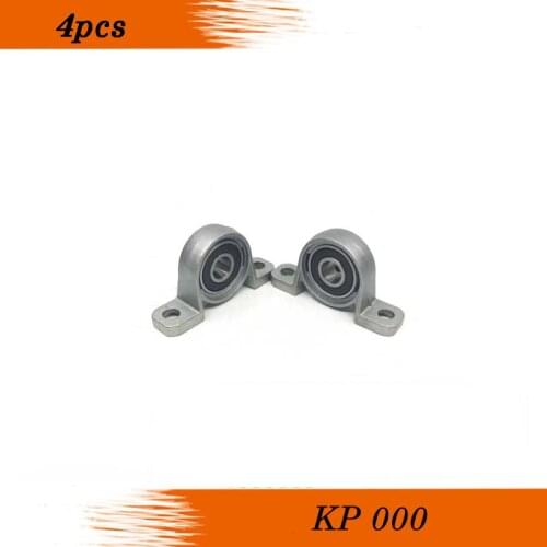 4PCS) KP000 Zinc Alloy Pillow Block Bearing 10MM