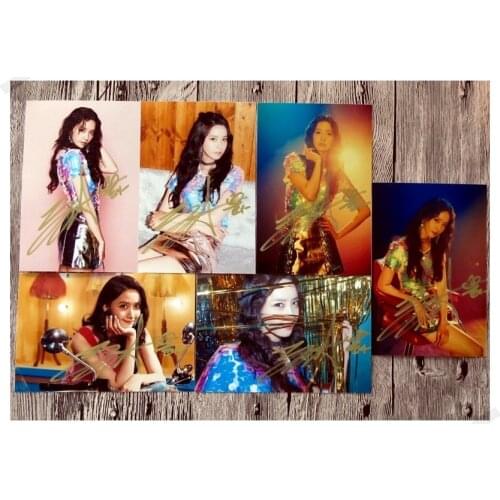 Signed SNSD Yoona autographed original photo Holiday Night 6 inches 56versions free shipping 082017