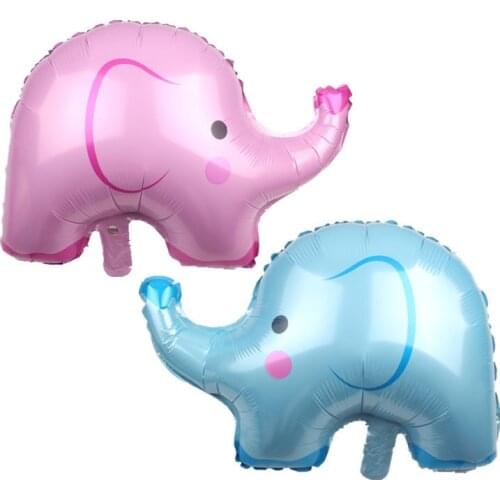Pink Blue Elephant Foil Balloon for Baby Boy Girl Birthday Party Decorations Baby Shower Kids Inflatable Air Balloons Animal Toy