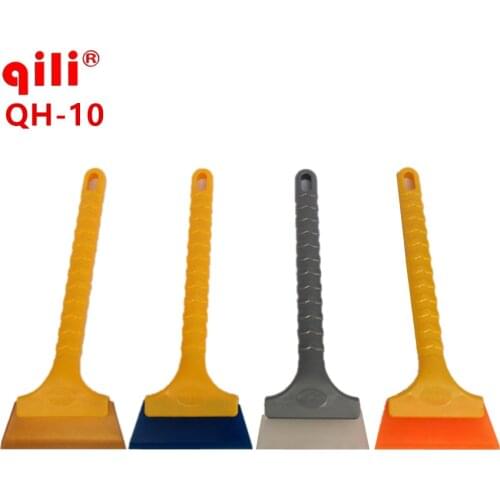 Qili With Soft Rubber Material Snow Scraper Squeegee Tools QH-10 Long handle Car full body Rubber Ice Scraper Snow Brush