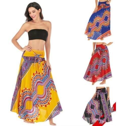 Leisure Time Thailand Dress Sandy Beach Vacation Skirt Clothes Pendulum Skirt Belly Dance saree indian african dresses women