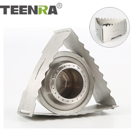 TEENRA Outdoor Alcohol Stove Mini Camping Stove Ultralight Picnic Cookware Stove Hiking Picnic Cooking Tools