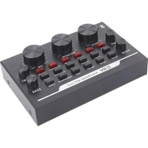 V8 Upgrade Sound Card For Computer Mobile Phone Sstreaming Media Podcast Reverberation Audio