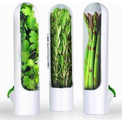 Vanilla Fresh-Keeping Cup Fresh-Keeping Box Premium Herb Keeper Herb Storage Container for Kitchen Storage Utensils