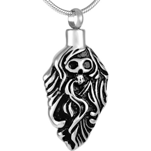 Inless steel jewelry Black engraving cool men accessories jewelry pendant memorial urn ashes