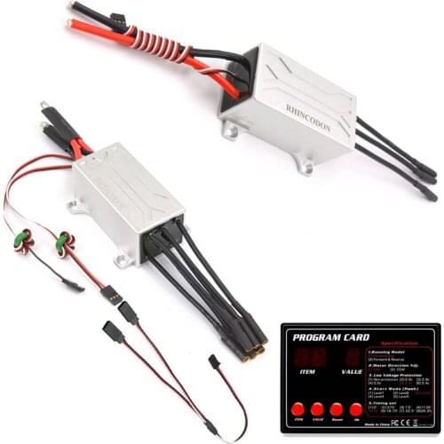 100m Underwater IPX8 24V 90A waterproof brushless 2-way ESC All Aluminum Alloy for Structure ROV Submarine Thruster