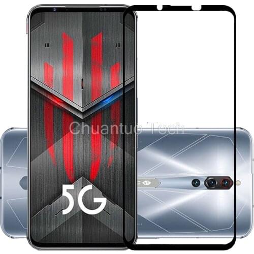 2.5D 9H Premium Tempered Glass for Red Magic 5S Full Coverage Screen Protector Protective Film for ZTE Nubia Red Magic 5S