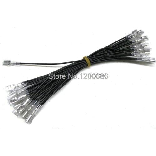 20AWG 12cm apart 6.3MM 30 Daisy Chained Quick Connectors Wire harness New Arcade Push Button Micro Switch Ground wire