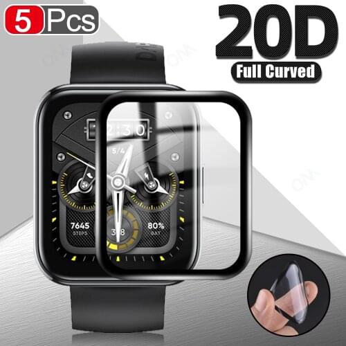 20D Curved Edge Full Soft Protective Film Cover For Realme Watch 2 Pro HD Screen Protector Smart Watch Accessories (Not Glass)