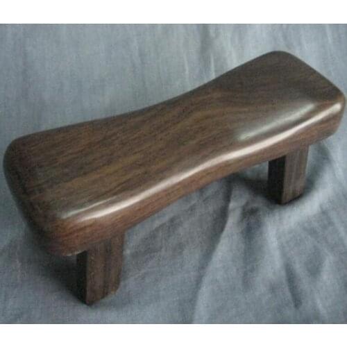 23*8*8CM Small Ebony Wood Stool Physical Therapy Massage Pillow Sleeping Cervical Pillow Stool