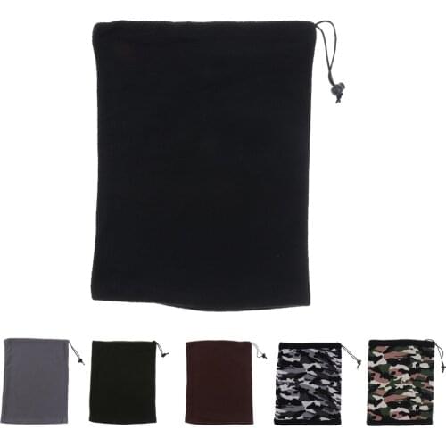 3 in 1 Snood Polar Fleece Thermal Neck Tube Scarf Hood Bandanas Face Mask Neck Warmer Balaclava Beanie Hat Winter Sports