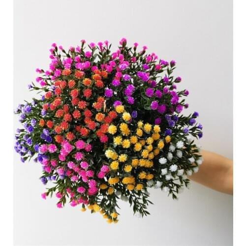 5/20pcs Gypsophila Balcony Artificial Flowers Garden Decoration Navidad Wedding Artificial Fake Flowers for Outside/indoor Decor