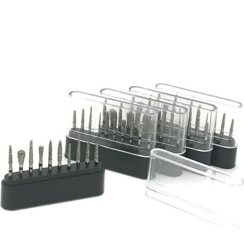 50pcs/5 boxes Dental Burs High Speed Diamond Polishing Grinding Drill Grinder Bits Rotary Tool Dental Equipment Polishers 1.6mm