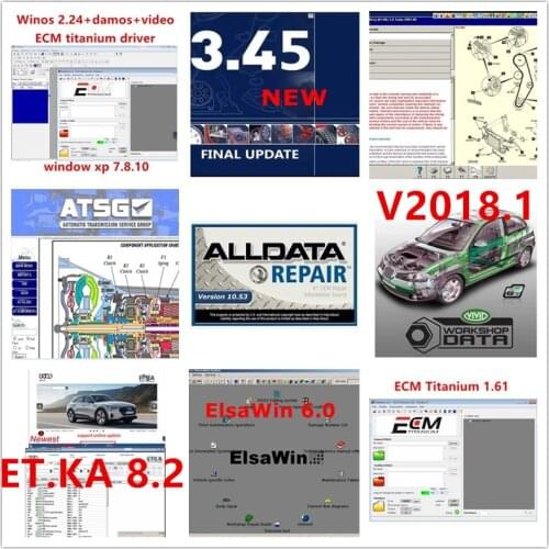Alldata + Mit.chell+Auto.Data+ ATSG +Vivid workshop +Atris+ elsawin + winols 2.24 + Et.ka + ECM + Tolerance car repair software