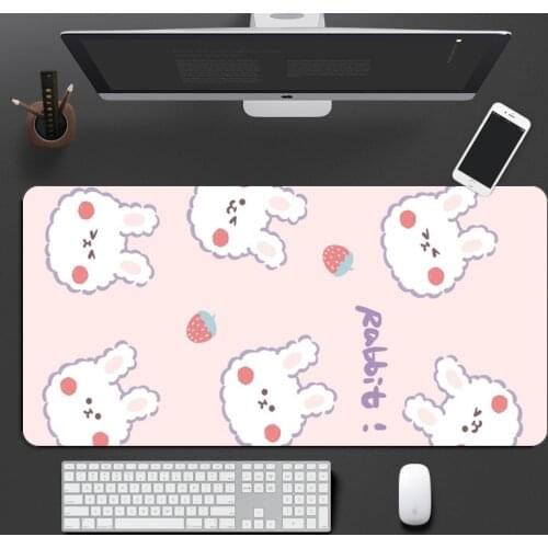 Large Gaming Mousepad Rubber Otaku Anime Fashion Pink Mouse Pad Gamer XL Cute Keyboard Fashion Carpet Laptop Computer Desk Mat
