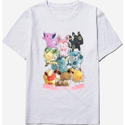 Anime Go Kawaii T-shirts Summer Men Women Cotton Harajuku Creative Female Casual Tops Short Sleeve T-shirt Hip Hop Tees