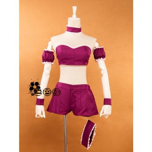 Hot Anime Tokyo Mew Mew Fujiwara Zakuro Cosplay Costume Sexy Strapless Uniform Suit Role Play Prop Clothing Custom-Make Any Size