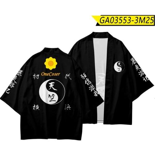 Anime Kimono Tokyo Revengers Cosplay Costume Kurokawa Izana Cloak Black Red Kimono Uniform Tenjiku Hanagaki Takemichi Loose