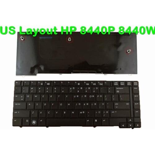 Laptop Keyboard For HP EliteBook 8440P 8440W BLACK New Original US/United States Layout Replacement Notebook Keyboard Teclado