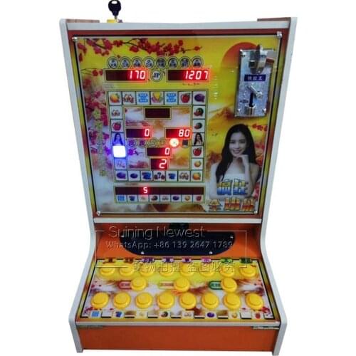 Beautiful Women Tabletop Fruit Casino Games Jackpot Bonus Gambling Games Square Roulette Slot Machine For Bar