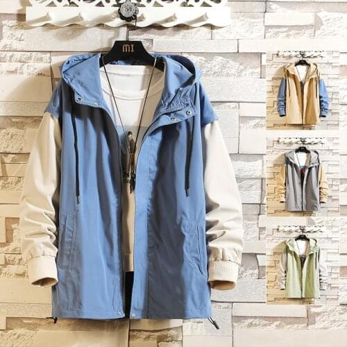 2021 Hot Sale Windbreaker Jacket Men Autumn Outdoor Hooded Jacket Men Large Size Windbreaker Zipper Jacket Brand Clothing