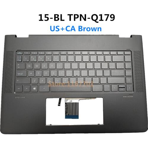 Laptop/Notebook US/RU backlit Keyboard upper Cover case for HP Spectre x360 15-BL 15-BL012dx 15-bl125nr SG-85410-XUA 912995-001