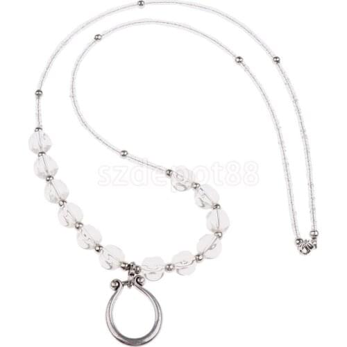 Crystal Adjustable Eyeglasses Necklace Reading Glasses Holder Chain Retainer