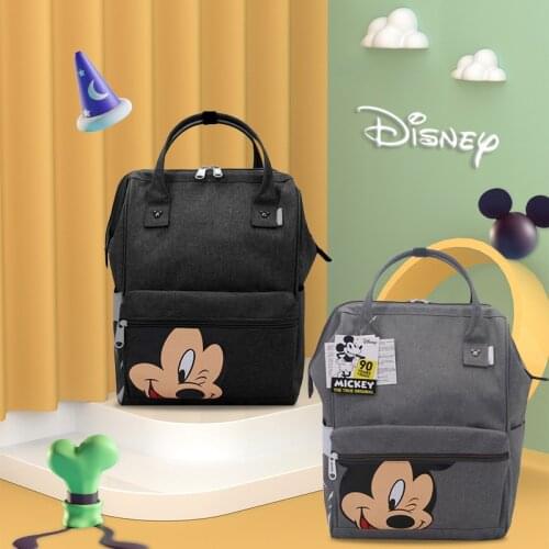 10 Colors Disney Mickey Mouse Diaper Backpack Baby Bag for Mom Multifunctional Large Capacity Pink Diaper Backpack Mommy Bag