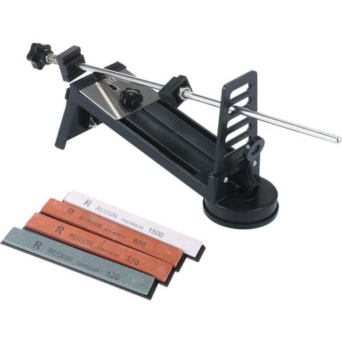Fixed-angle Knife Sharpener Kit Knife Grinder Professional Fine Medium Coarse 4 Sharpening Stones 120# 320# 600# 1500