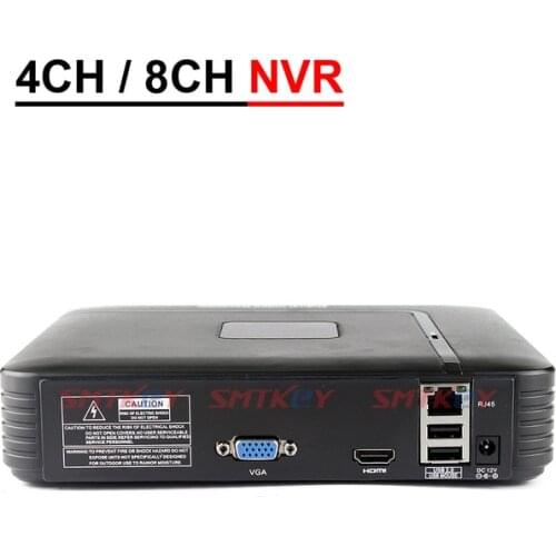 SMTKEY Onvif 4ch or 8ch network video recorder For 720P 1080P IP Camera Surveillance System